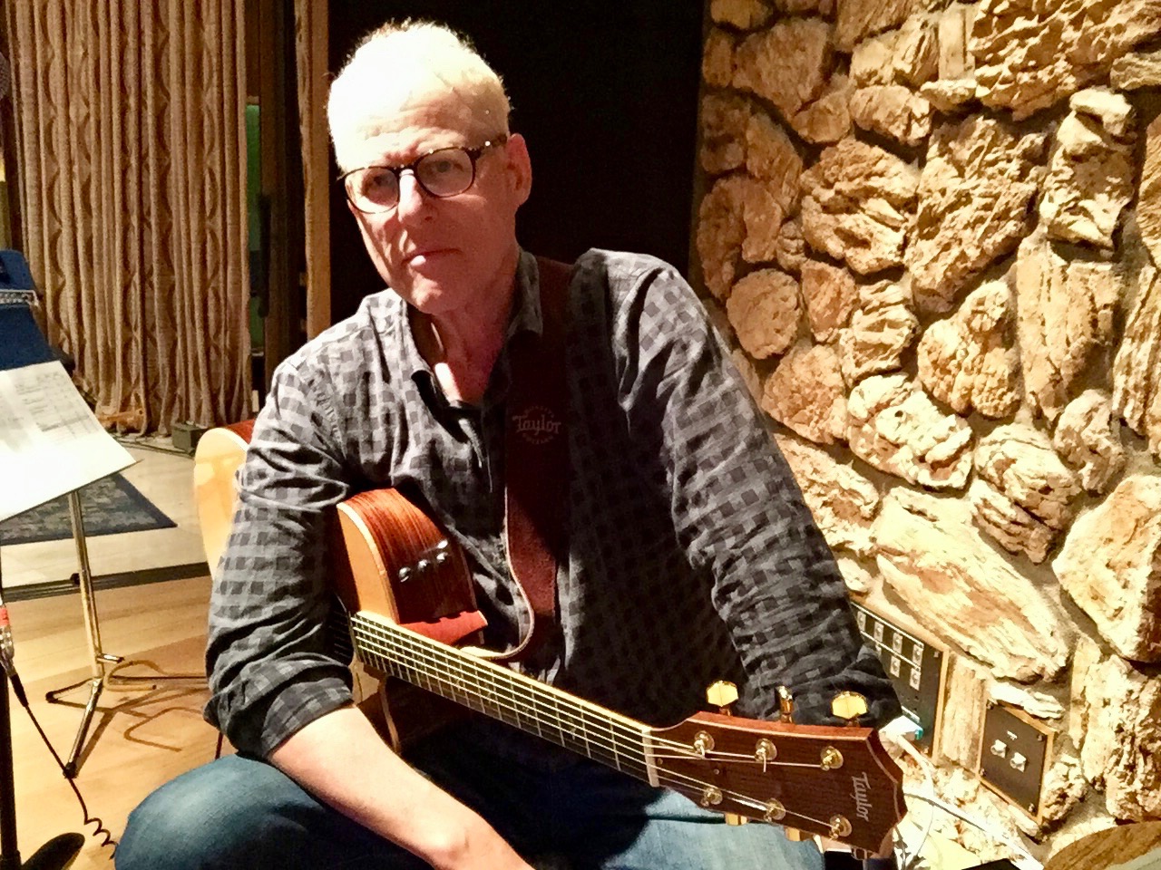 Shambhu recording Lilac Skies at Fantasy Studios